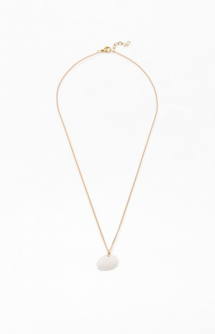 John Galt Women's Gold Seashell Necklace - 0679601600372