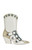 AZALEA WANG Women's Beige Balmoral Turquoise Booties - 0580611590010