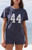 John Galt Women's Blue 44 Seam T-Shirt - 0790601600475