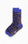 Awake NY Men's x Happy Socks Blue Leopard High Crew Socks - 0642603440315