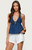 Edikted Women's Safia Denim Halter Top - 0731609691190