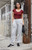 John Galt Women's Light Gray New York Rosa Sweatpants - 0844601600055