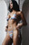 Dalina Ford Swim Women's Shimmer Stripe Tie Side Bikini Bottom - 0825603380019