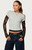 Edikted Women's Layered Lace Sleeve T-Shirt - 0702609690075