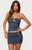Edikted Women's Ninah Abstract Ruched Strapless Top - 0712609690637