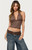 Edikted Women's Jackie Stud & Grommet Halter Top - 0731609691258