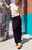 John Galt Women's Black Slit Maxi Skirt - 0845601600012