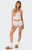 Edikted Women's Pamper Waffle Micro Shorts - 0821609690005