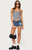 Edikted Women's Devin Low Rise Micro Denim Shorts - 0829609690002