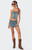 Edikted Women's Studded Low Rise Washed Denim Mini Skirt - 0840609690009