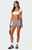 Edikted Women's Striped Fold Over Shorts - 0821609690018