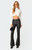 Edikted Women's Luna Faux Leather Flare Jeans - 0860609690008