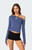 Edikted Women's Swan Asymmetric Long Sleeve Top - 0731609690146