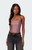 Edikted Women's Maxeen Shiny Gathered Tube Top - 0731609690159