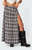 Edikted Women's Plaid Side Slit Tiered Maxi Skirt - 0840609690064