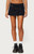 Edikted Women's Ziggie Tie Front Denim Mini Skort - 0840609690455