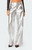 Edikted Women's Kim Metallic Faux Leather Pants - 0860609690023