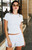 John Galt Women's Light Blue Emma Short Sleeve T-Shirt - 0704601601189