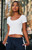 John Galt Women's Light Blue Mckenna Short Sleeve Top - 0704601601193