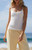 John Galt Women's White Skylar Duck Embroidered Scalloped Tank Top - 0790601600161