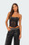 Edikted Women's Sheer Rhinestone Corset - 0731609690220
