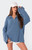 Edikted Women's Amour High Neck Oversized Zip Sweater - 0740609690002
