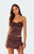 Edikted Women's Bea Satin Lace Up Corset - 0731609690239