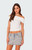 Edikted Women's Strawberry Gathered Fold Over Top - 0731609690274