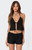 Edikted Women's Jael Tie Front Eyelet Halter Top - 0731609690355