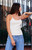 John Galt Women's Floral Skylar Pointelle Lace Tank Top - 0704601601265