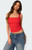 Edikted Women's Rio Ruched Square Neck Top - 0731609690445