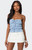 Edikted Women's Lanna Gingham Elastic Scrunch Top - 0712609690152