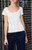 John Galt Women's Floral Mckenna Pointelle Short Sleeve Top - 0704601601319