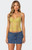 Edikted Women's Avena Linen Look Lacey Corset - 0731609690479