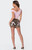 Edikted Women's Bow Pocket Leopard Printed Denim Mini Skirt - 0840609690209