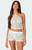 Edikted Women's Peach Open Crochet Top - 0712609690169