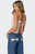 Edikted Women's Billie Open Tie Back Gingham Top - 0731609690412
