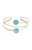Ettika Women's Summer Escape Turquoise Bead Wire Cuff - 0656603130286