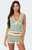 Edikted Women's Scalloped & Striped Knit Top - 0731609690535