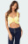 Edikted Women's Tie Front Ruffled Top - 0731609690546