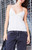 John Galt Women's Black & White Edith Floral Tank Top - 0704601601376