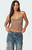 Edikted Women's Elin Lace Trim Tank Top - 0712609690231