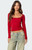 Edikted Women's Mora Lace Trim Ribbed T-Shirt - 0702609690067