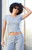 John Galt Women's Light Gray Zelly Short Sleeve Top - 0704601601729