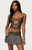 Edikted Women's Varley Buckle Cutout Faux Leather Top - 0712609690642