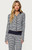Edikted Women's Meggy Striped Zip Up Hoodie - 0751609690051