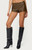Edikted Women's Reese Studded Faux Leather Micro Shorts - 0821609690324