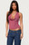 Edikted Women's Striped Cowl Neck Halter Top - 0731609691171