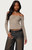 Edikted Women's Cambria Ribbed Off Shoulder Top - 0731609691326