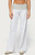 Edikted Women's Meshey Striped Fold Over Pants - 0850609690174